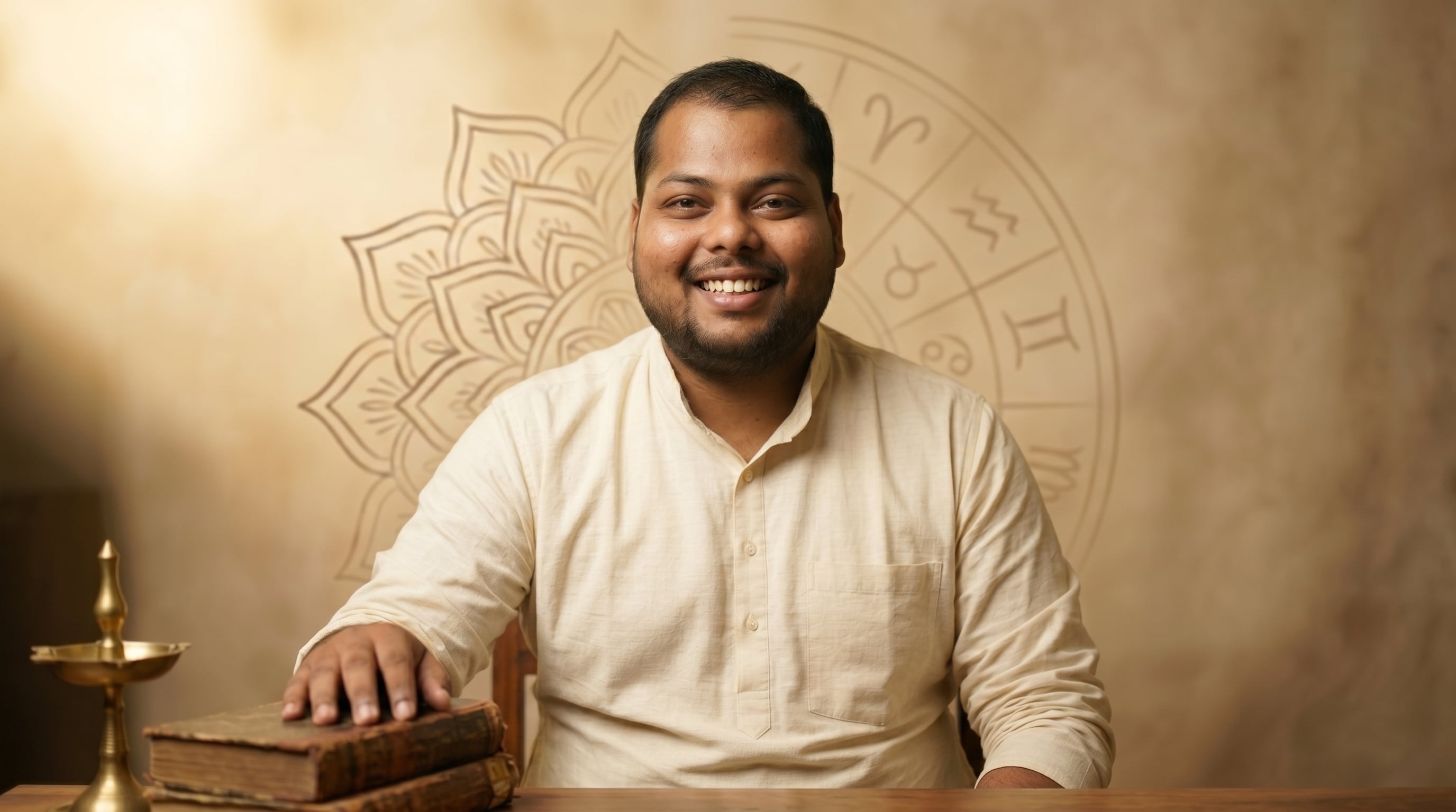 Editorial portrait of Keshav Tiwari, Vedic Astrologer